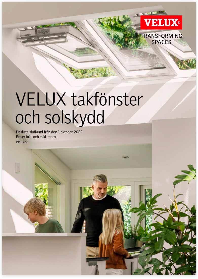 Sydglas samarbetar med Velux när det gäller takfönster av kvalitet. 